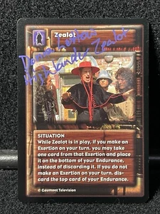RARE! Highlander CCG Card SIGNED ZEALOT Author DONNA LETTOW - Picture 1 of 2