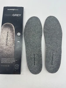 Superfeet Comfort Men's Grey Athletic Sneaker Shoes Insoles Size 13.5-15 - Picture 1 of 3