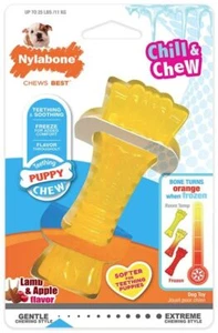 Dog, Nylabone Puppy Chew Color Changing Chill N Chew Bone - Mini Souper - Picture 1 of 1