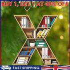 #F Acrylic Christmas Alphabet X Book Pendant Library Shelf Ornaments for Book Lo