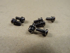 Beutel mit 2000 2K M3 x 8 mm Maschinenschraube mit Unterlegscheibe & geteilter Unterlegscheibe - schwarz - Bild 1 von 6