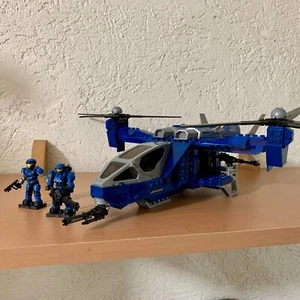 HALO MEGA BLOKS CONSTRUX BLUE TEAM FALCON *EXTREMELY RARE* 100% COMPLETE 2014 - Picture 1 of 12