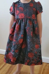 LULI & ME Size 4 Birthday Dress Black Red Gothic Pretty Unique Girls toddler  - Picture 1 of 12
