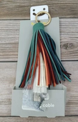 heyday 12" MFi Certified Lightning to USB-A Keychain Cable - Multi-colored - Image 1 of 3