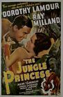 Dorothy Lamour Ray Milland THE JUNGLE PRINCESS US Movie Poster rolled