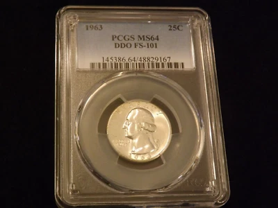 1963   25 C       DDO               PCGS  MS 64 - Image 1 of 2