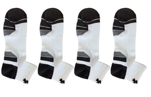 4 Pairs Under Armour UA Performance Tech LOW CUT Socks WHITE Men’s LARGE - Picture 1 of 1
