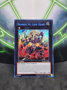 Yugioh Number 54: Lion Heart NUMH-EN026 Secret Rare 1st Edition NM - Picture 1 of 2
