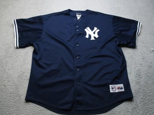 New York Yankees Trikot Herren Navy MLB Baseball Derek Jeter 2 Mesh BP Majestic - Bild 1 von 12