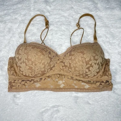 Victoria's Secret Lace Bralette Push Up Extra Large Floral Bra Womens XL - Image 1 of 4