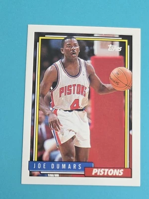 1992-93 Topps #347 Joe Dumars Detroit Pistons BASKETBALL Card 9E - Image 1 of 2