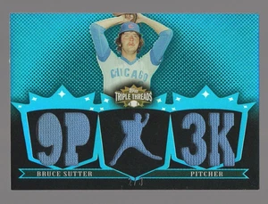 BRUCE SUTTER 2007 TOPPS TRIPLE THREADS 5X-JERSEY #2/3 **CHICAGO CUBS** HOF - Picture 1 of 2