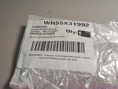 TERMISTOR REFRIGERADOR GE WR55X31992 Foto 1 de 3