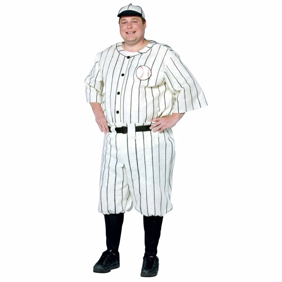 Disfraz de jugador de béisbol Old Tyme antiguo deporte temprano vintage para hombre Plus Foto 1 de 1