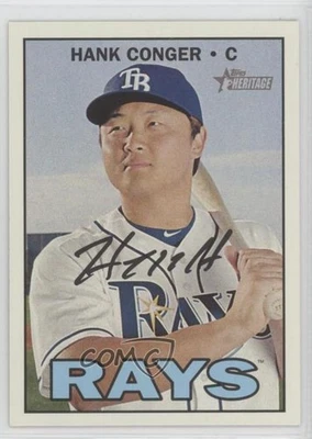 2016 Topps Heritage High Number Gum Damage Back Hank Conger #501 - Image 1 of 2