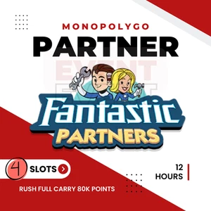 Mon.opo.ly_ Go Partner Event FANTASTIC PARTNERS 4 SLOTS Full Carry 80k Points - Picture 1 of 1