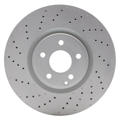 For Mercedes-Benz SL450 17-20 GeoSpec Drilled 1-Piece Front Brake Rotor - Image 1 of 2