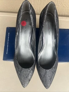 Bandolino – Schlangenleder-Druck – mittelbraun/schwarz – Damen-High-Heels Größe 10 - Bild 1 von 10