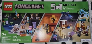LEGO 66805 Minecraft Gift Set - 5 epic sets with 15 characters in 1 Box - Picture 1 of 4