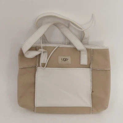 UGG Australia Tote Bag Womens Medium Canvas Leather Trim Purse Handbag - Image 1 of 4
