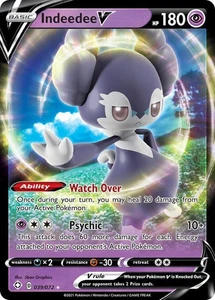 Pokemon Shining Fates Indeedee V 039/072 Ultra Rare Holo Card - Picture 1 of 1
