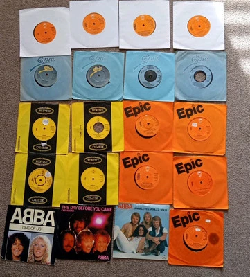 ABBA  20   7" VINYL SINGLES  - WATERLOO,  FERNANDO, NAME OF THE GAME  - Image 1 of 4