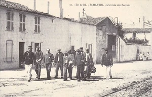 CP Repro 336 Ile de Ré St-Martin L'Arrivée des Forçats - Bild 1 von 2