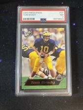 TOM BRADY 2000 Press Pass #37 Rookie PSA 7 