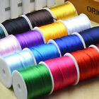 1 Roll 1.5mm DIY Nylon Satin Rattail Silk Macrame Cord Beading Cords Gift