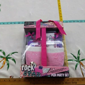 Rockstar Glam Deluxe Pedi Party Set w/ Free Slippers - Picture 1 of 2