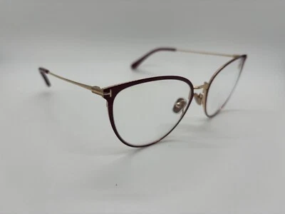 Novos óculos Tom Ford FT5840-B 066 vermelho brilhante 56-18-140mm vem com conjunto completo - Imagem 1 de 4