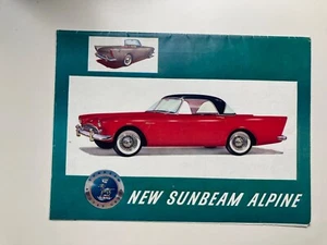Vintage brochure sales catalogue de vente prospectus new sunbeam alpine FR #CKDB - Imagen 1 de 7