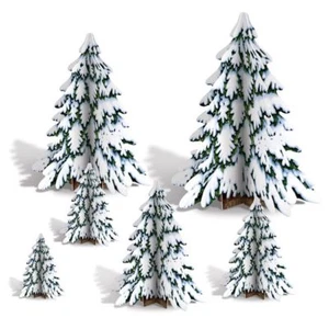 3-D Winter Pine Tree Centerpieces Winter Christmas Party Decoration and Supplies - Picture 1 of 1