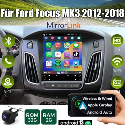 Für Ford Focus MK3 2012-2018 Autoradio Apple CarPlay GPS Navi WIFI  Android 13 - Bild 1 von 4