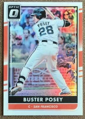 2016 Donruss Optic Silver Prizm Buster Posey San Francisco Giants #155 - Image 1 of 2