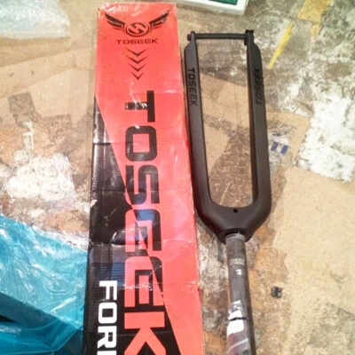 TOSEEK 29 pollici fibra di carbonio mountain bike forcella rigida carbonio 1-1/8" freno a disco - Immagine 1 di 4