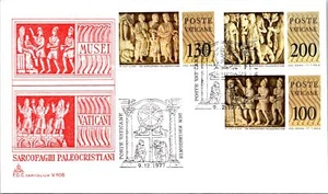 Vatican FDC 1977 - Early Christian sarcophagi - Capitolium Cachet - F30793 - Picture 1 of 2