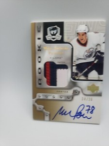 2006-07 UD The Cup Marc-Antoine Pouliot Patch Auto Rookie Gold /36 - #129 (RPA)