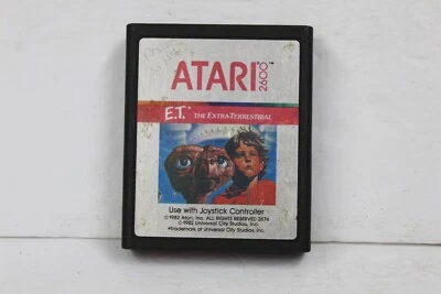 E.T. The Extra-Terrestrial (Atari 2600, 1982) Cart Only - Image 1 of 2