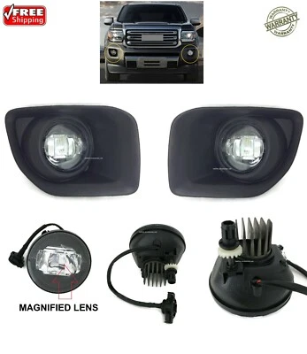  LED REPLACEMENT FOG LIGHT KIT FOR FITS 2015-2019 GMC CANYON SL SLE SLT ALL TERR Foto 1 de 4