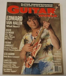 Guitar World Magazine July 1988 Eddie Van Halen David Gilmour - Picture 1 of 1