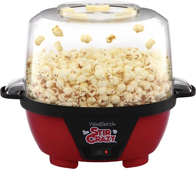 West Bend Stir Crazy Popcorn Machine Electric Hot Oil Popper Includes Large Lid - Image 1 of 4