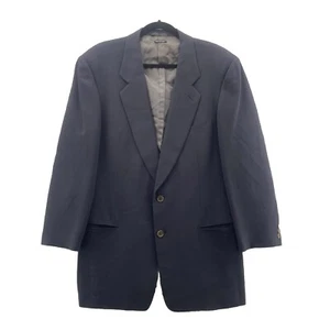 Giorgio Armani Jacket Mens 42 Charcoal Gray 100 Wool Coat Blazer Corpcore Office - Picture 1 of 16