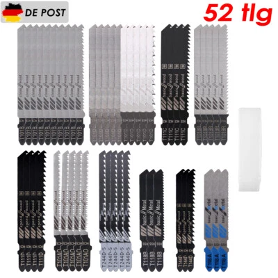 52x Stichsägeblätter T-Schaft Für Bosch Profi-Set Stichsägeblatt Holz Metall PVC - Bild 1 von 4