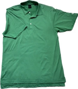 Dunning Polo Uomo Extra Large Verde e Bianco Righe Golf Manica Corta XL - Foto 1 di 10