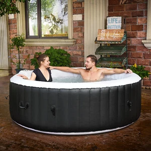 183CM Hot Tub Portable Inflatable Spa Swim Spa Massage Outdoor Pool 4 People - Picture 1 of 9