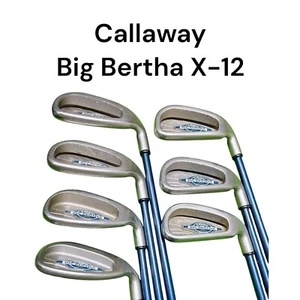 [Callaway] BIG BERTHA X-12 Iron Set 7pcs 5-Pw-Lw Shaft SUPER JV200 Flex S Stiff - Picture 1 of 24