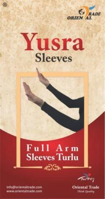 YUSRA Elegante Turlu 1 Paar Armstulpen mit/ohne Knopfbezug bequem Stretch Damen