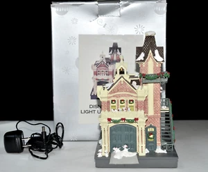 Disney Village * FIRE STATION * Light-Up, Christmas, Dalmatians, EXC! - Picture 1 of 15