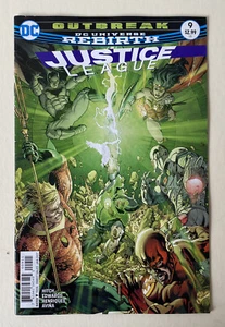 JUSTICE LEAGUE #9 (2017) DC UNIVERSE REBIRTH COMICS OUTBREAK! BRYAN HITCH - Picture 1 of 1